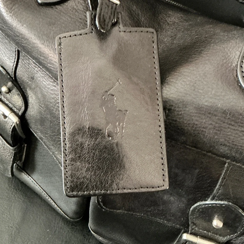 Polo by Ralph Lauren Black Leather Laptop Bag